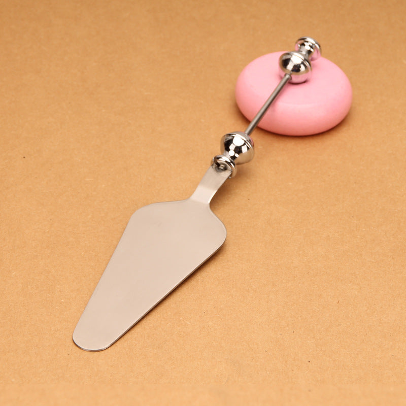 Wholesale Beadable Utensils DIY Stainless Steel Pizza Shovel Bread  Butter Cream Table Cutlery